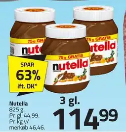 Fleggaard Nutella tilbud