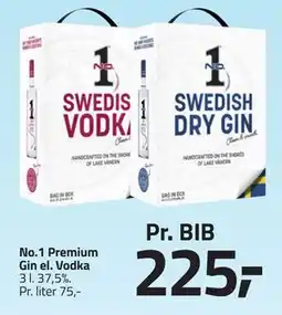 Fleggaard No.1 Premium Gin el. Vodka tilbud