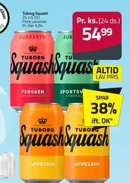 Fleggaard Tuborg Squash tilbud