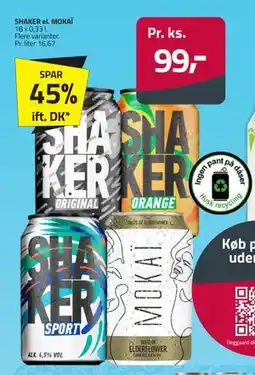 Fleggaard SHAKER el. MOKAÏ tilbud