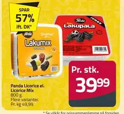 Fleggaard Panda Licorice el. Licorice Mix tilbud