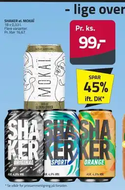 Fleggaard SHAKER el. MOKAÏ tilbud