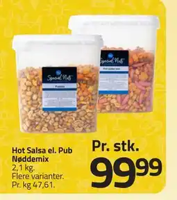 Fleggaard Hot Salsa el. Pub Nøddemix tilbud