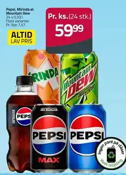 Fleggaard Pepsi, Mirinda el. Mountain Dew tilbud