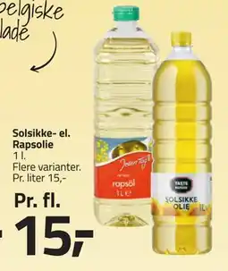 Fleggaard Solsikke- el. Rapsolie tilbud