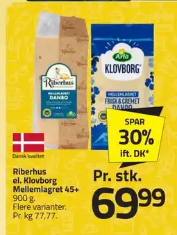 Fleggaard Riberhus el. Klovborg Mellemlagret 45+ tilbud