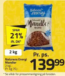 Fleggaard Naturens Energi Mandler tilbud