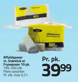 Fleggaard Affaldsposer m. Snøreluk el. Fryseposer 10 pk tilbud