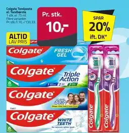 Fleggaard Colgate Tandpasta el. Tandbørste tilbud