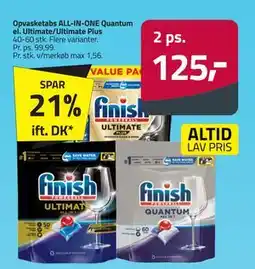 Fleggaard Opvasketabs ALL-IN-ONE Quantum el. Ultimate/Ultimate Plus tilbud