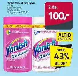 Fleggaard Vanish White el. Pink Pulver tilbud