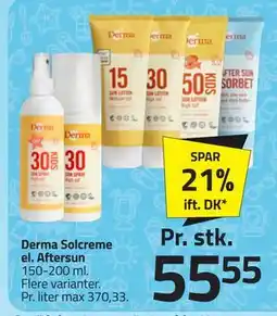 Fleggaard Derma Solcreme el. Aftersun tilbud