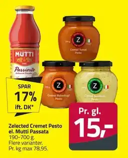 Fleggaard Zelected Cremet Pesto el. Mutti Passata tilbud