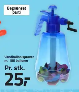 Fleggaard Vandballon sprayer m. 100 balloner tilbud