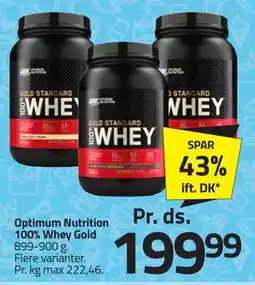 Fleggaard Optimum Nutrition 100% Whey Gold tilbud