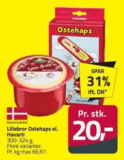Fleggaard Lillebror Ostehaps el. Havarti tilbud