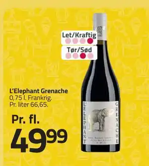 Fleggaard L’Elephant Grenache tilbud