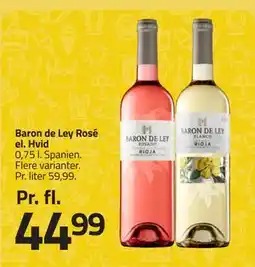 Fleggaard Baron de Ley Rosé el. Hvid tilbud