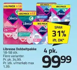 Fleggaard Libresse Dobbeltpakke tilbud