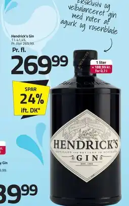 Fleggaard Hendrick’s Gin tilbud
