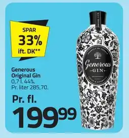 Fleggaard Generous Original Gin tilbud