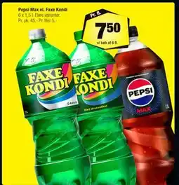 Calle Pepsi Max el. Faxe Kondi tilbud