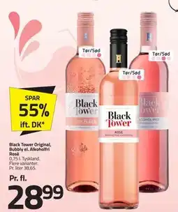 Fleggaard Black Tower Original, Bubbly el. Alkoholfri Rosé tilbud