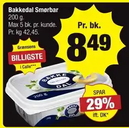 Calle Bakkedal Smørbar tilbud