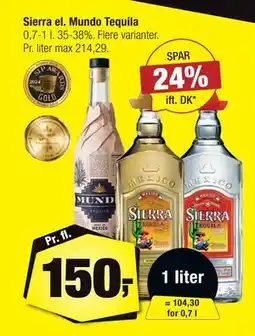 Calle Sierra el. Mundo Tequila tilbud