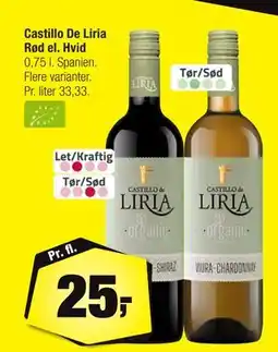 Calle Castillo De Liria Rød el. Hvid tilbud
