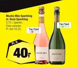 Calle Mucho Más Sparkling el. Rosé Sparkling tilbud