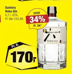 Calle Suntory Roku Gin tilbud