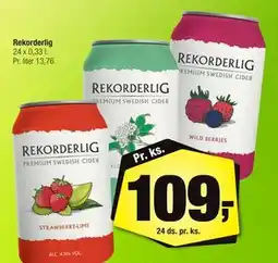 Calle Rekorderlig tilbud