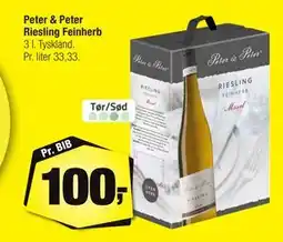 Calle Peter & Peter Riesling Feinherb tilbud