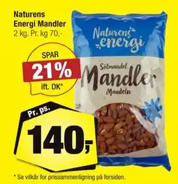 Calle Naturens Energi Mandler tilbud