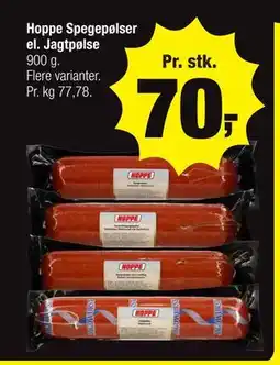 Calle Hoppe Spegepølser el. Jagtpølse tilbud