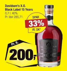 Calle Davidsen's X.O. Black Label 15 Years tilbud