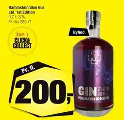 Calle Rammstein Sloe Gin Ltd. 1st Edition tilbud