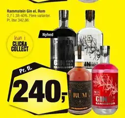 Calle Rammstein Gin el. Rom tilbud