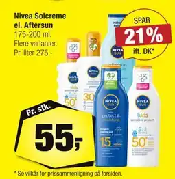 Calle Nivea Solcreme el. Aftersun tilbud