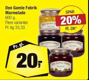 Calle Den Gamle Fabrik Marmelade tilbud