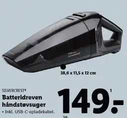 Lidl SILVERCREST Batteridreven håndstøvsuger tilbud