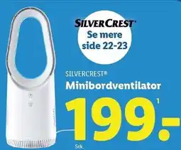 Lidl SILVERCREST Minibordventilator tilbud
