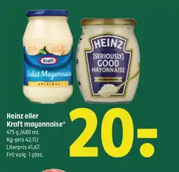Coop 365 HEINZ eller Kraft mayonnaise tilbud