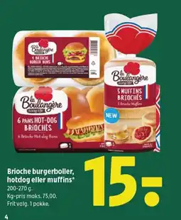 Coop 365 Brioche burgerboller, hotdog eller muffins tilbud