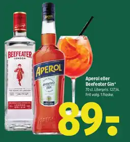Coop 365 APEROL eller Beefeater Gin tilbud