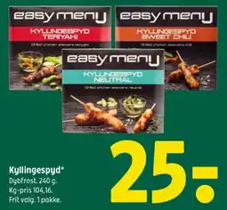 Coop 365 EASY MENU Kyllingespyd tilbud