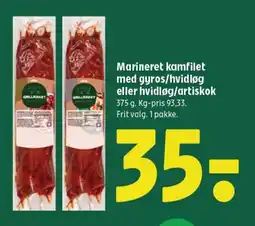 Coop 365 GRILLRAKET Marineret kamfilet med gyros/hvidløg eller hvidløg/artiskok tilbud