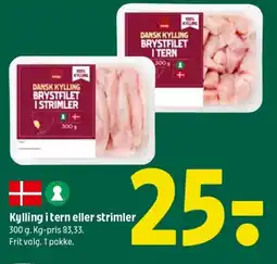 Coop 365 COOP Kylling i tern eller strimler tilbud