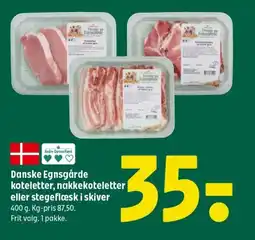 Coop 365 Danske Egnsgårde koteletter, nakkekoteletter eller stegeflæsk i skiver tilbud